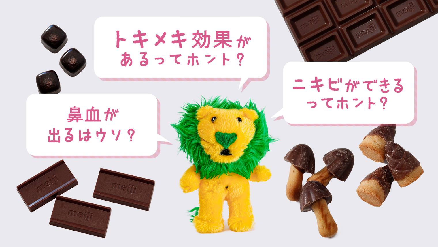 気になるチョコのウワサ。これってウソ?ホント?meijiさんに聞いてみた!
