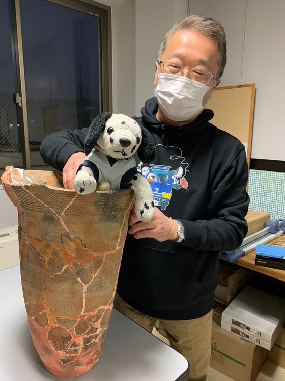 武藤先生と縄文土器