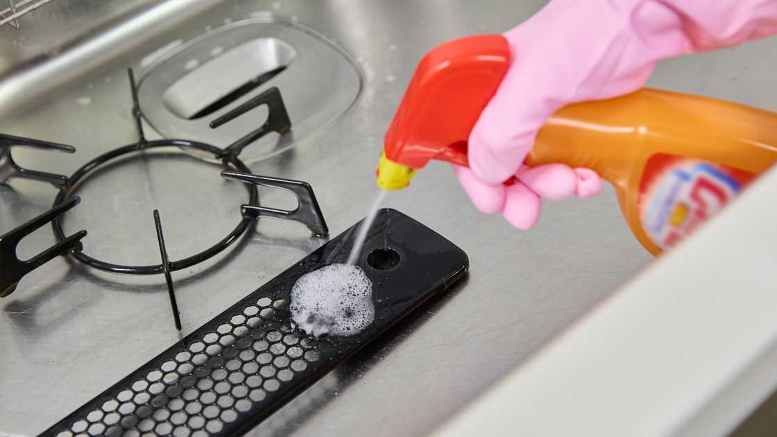 ガスコンロの掃除